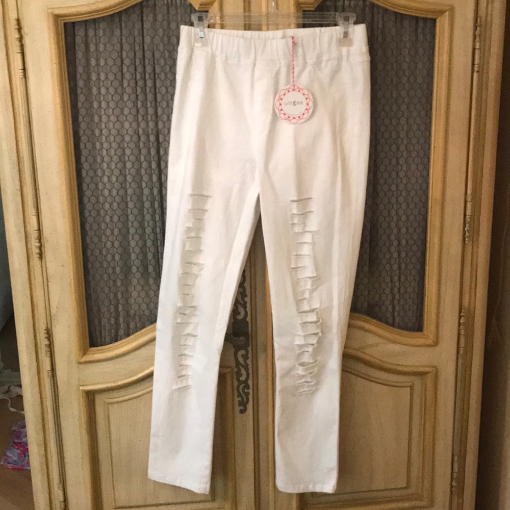 White pantsuit
